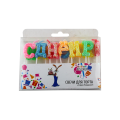 Cheap Price Happy birthday Letter Shaped Candle Set For Cake Topper